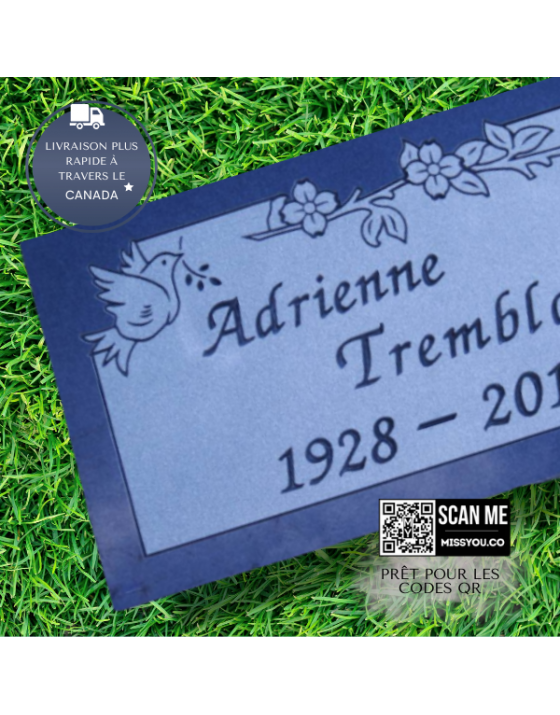 Plaque Funéraire en Granit #036